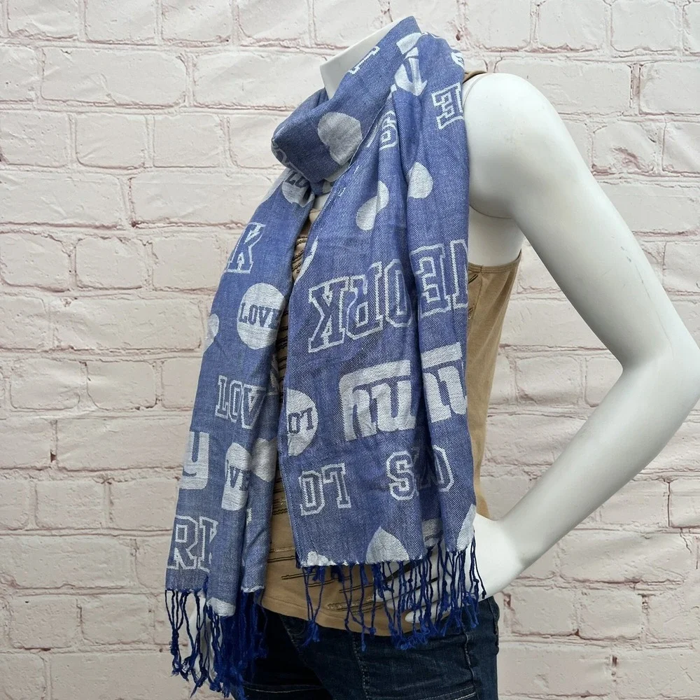 NFL New York Giants Pashmina Love Print Scarf